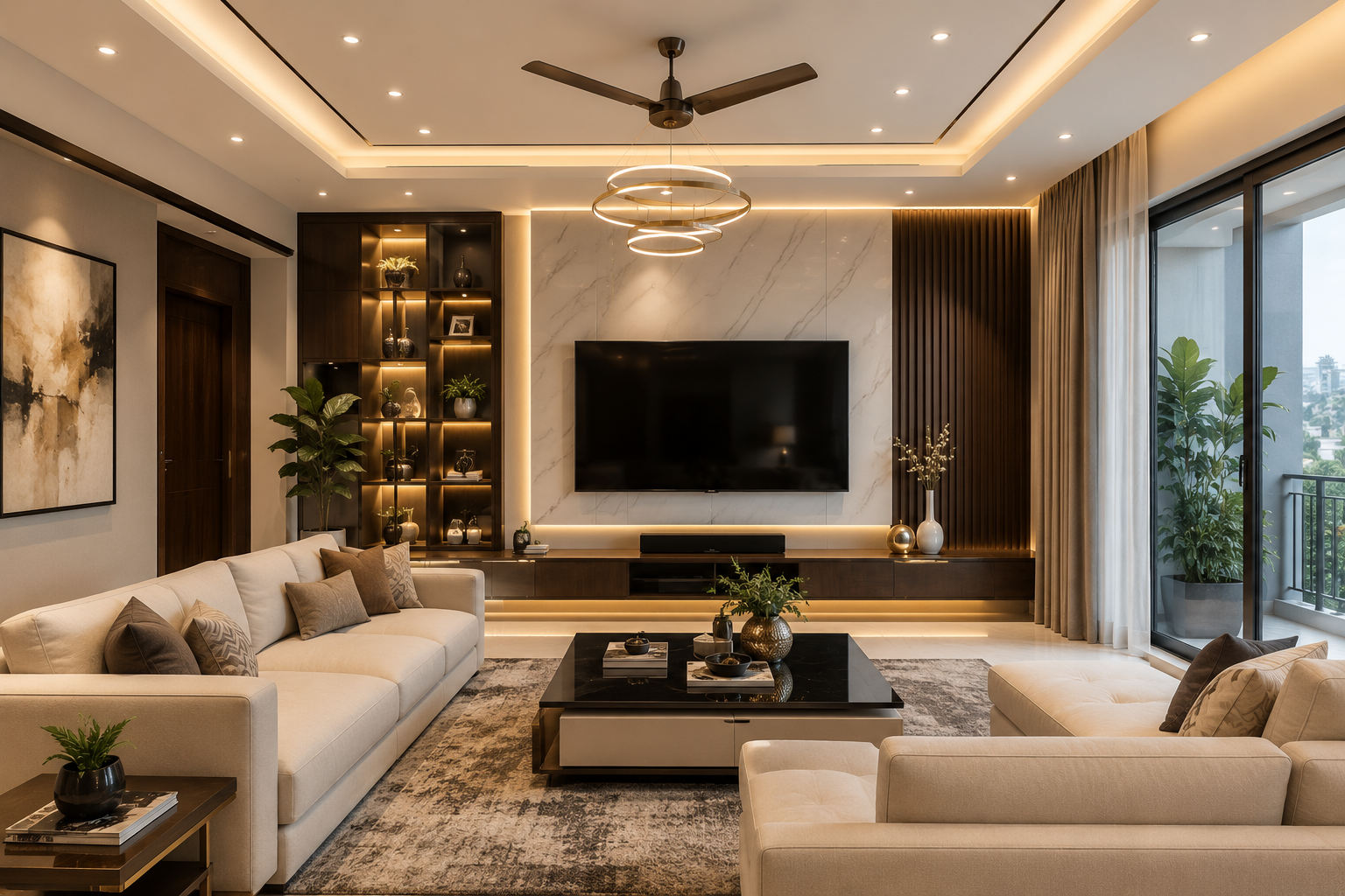 Modern living room interior design